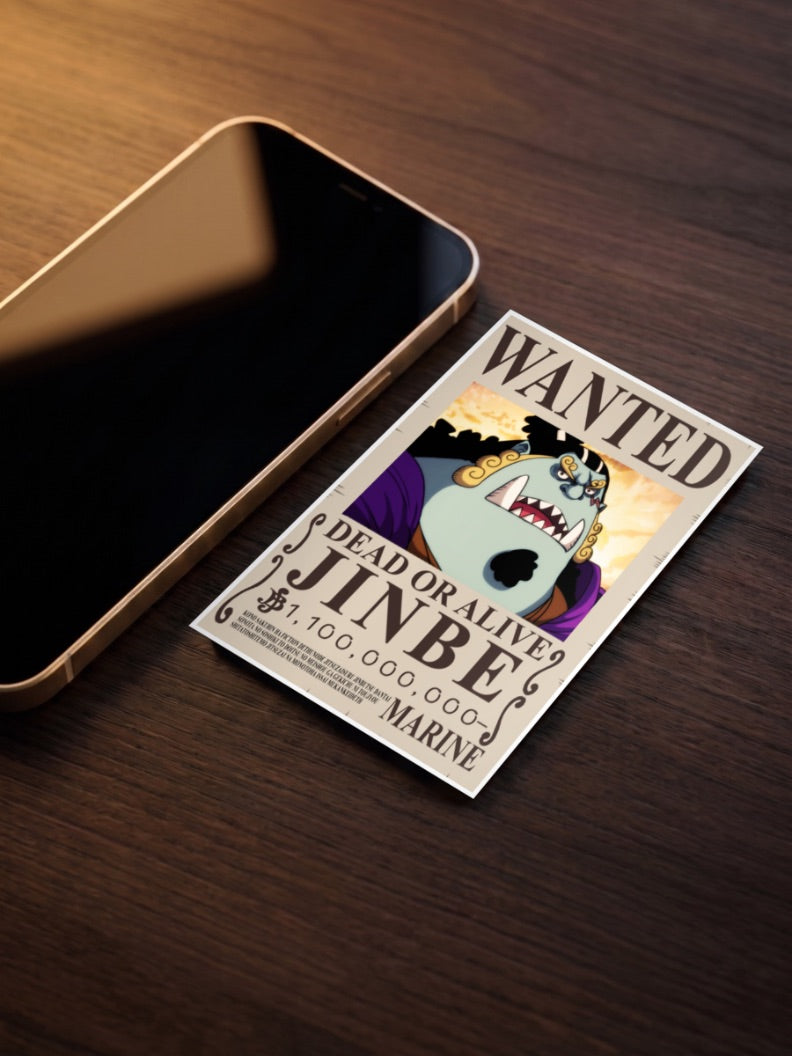 Jinbe Wanted Anime Poster