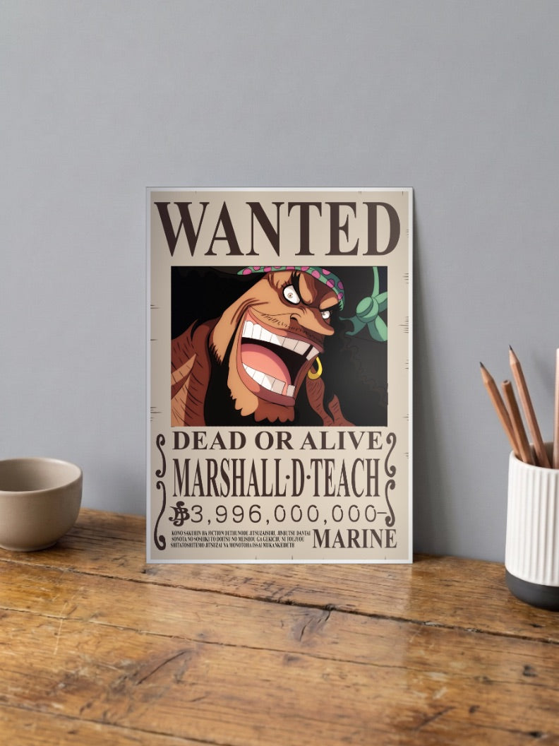 BLACKBEARD - WANTED POSTER