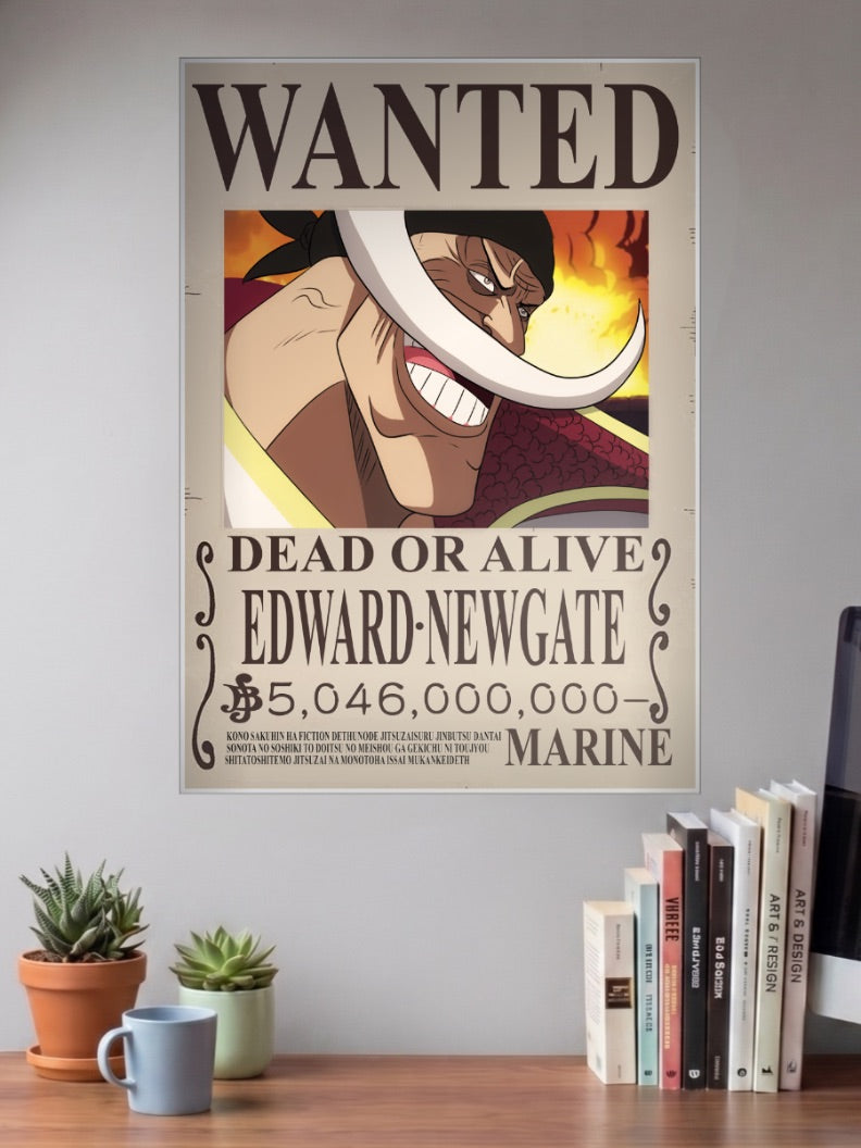 Edward Newgate Wanted Anime Poster