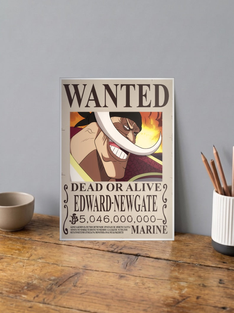 Edward Newgate Wanted Anime Poster