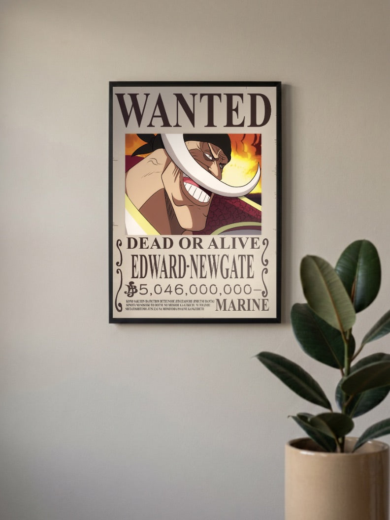 Edward Newgate Wanted Anime Poster