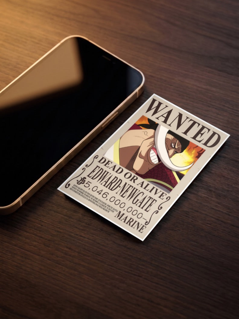 Edward Newgate Wanted Anime Poster
