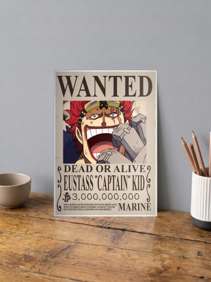 Eustass Kid Wanted Anime Poster