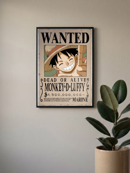Luffy Wanted Poster