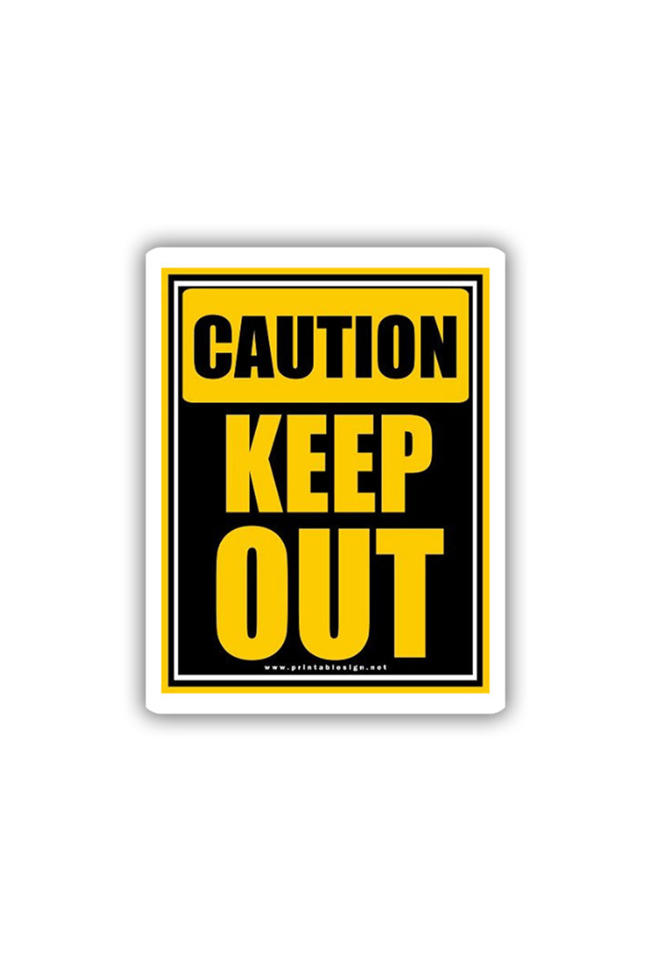 Keep Out Sticker