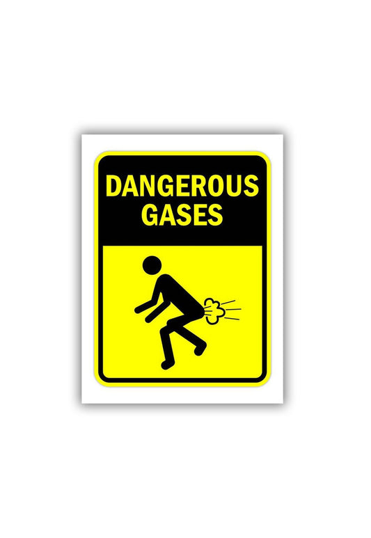 Dangerous Gas Sticker