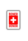 Boner Donor Sticker