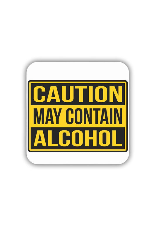 Caution: Contains Alcohol Sticker