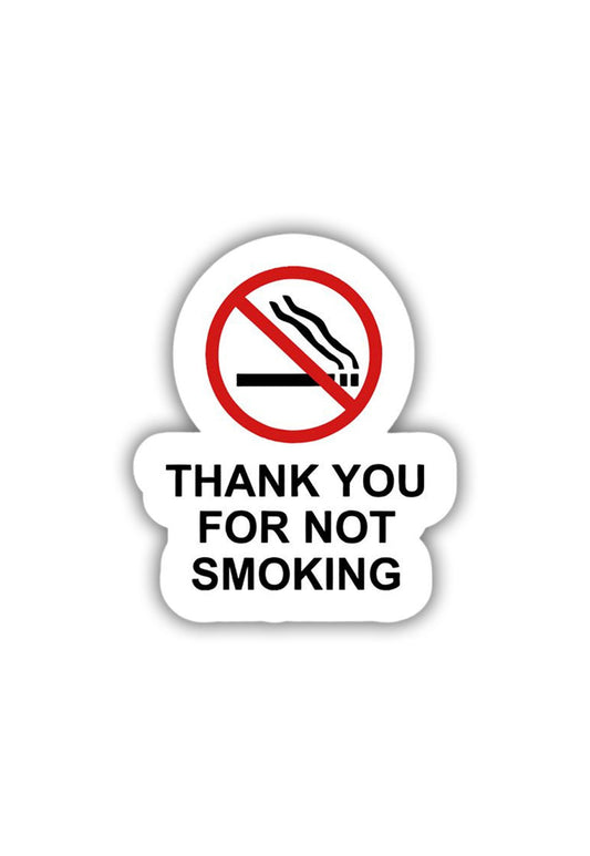 Thank you for not smoking Sticker