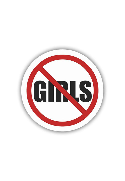 NO Girls Sticker