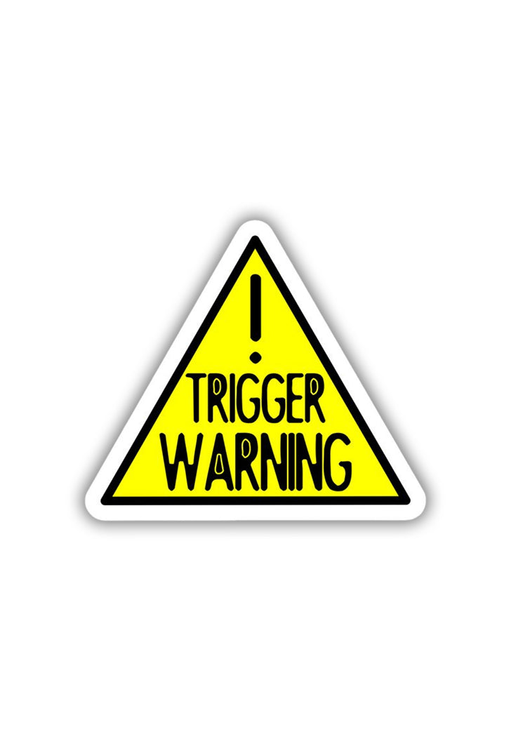 Trigger Warning Sticker – Posterwa