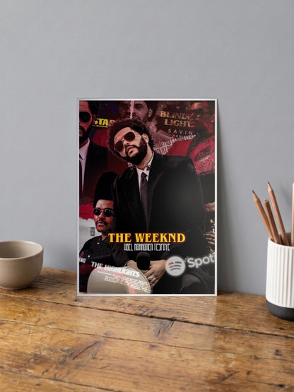 The Weeknd Moodboard Poster