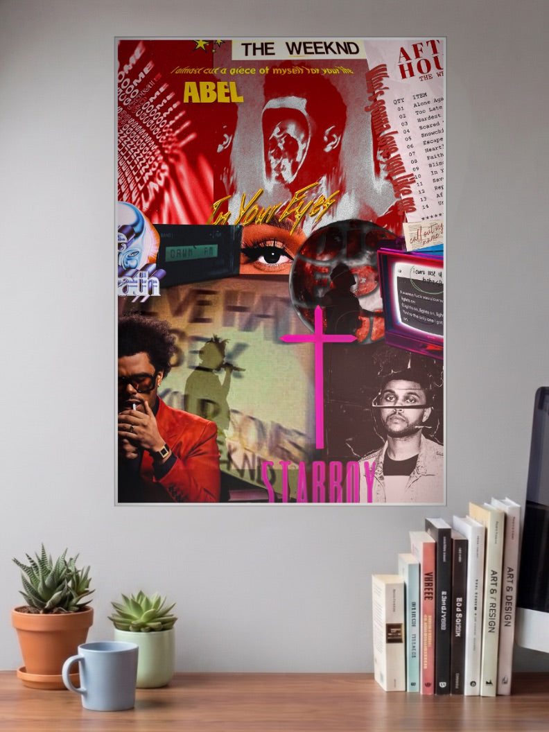 The Weeknd Collage Singers Poster