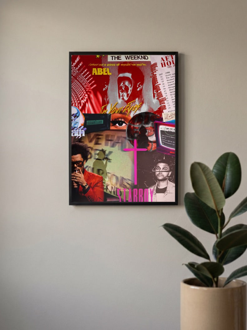 The Weeknd Collage Singers Poster