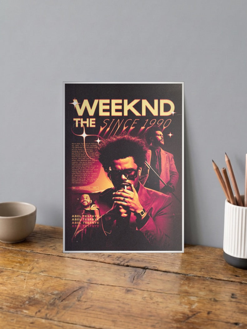The Weeknd Since 1990 Singers Poster