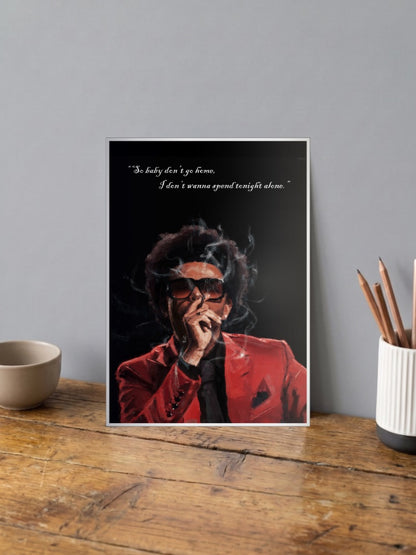 The Weeknd After Hours Singers Poster
