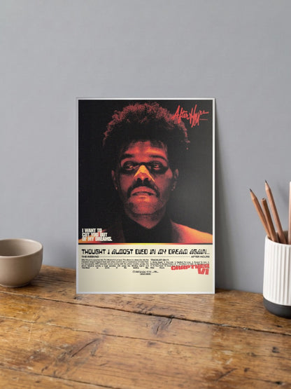 The Weeknd Lyrics Poster