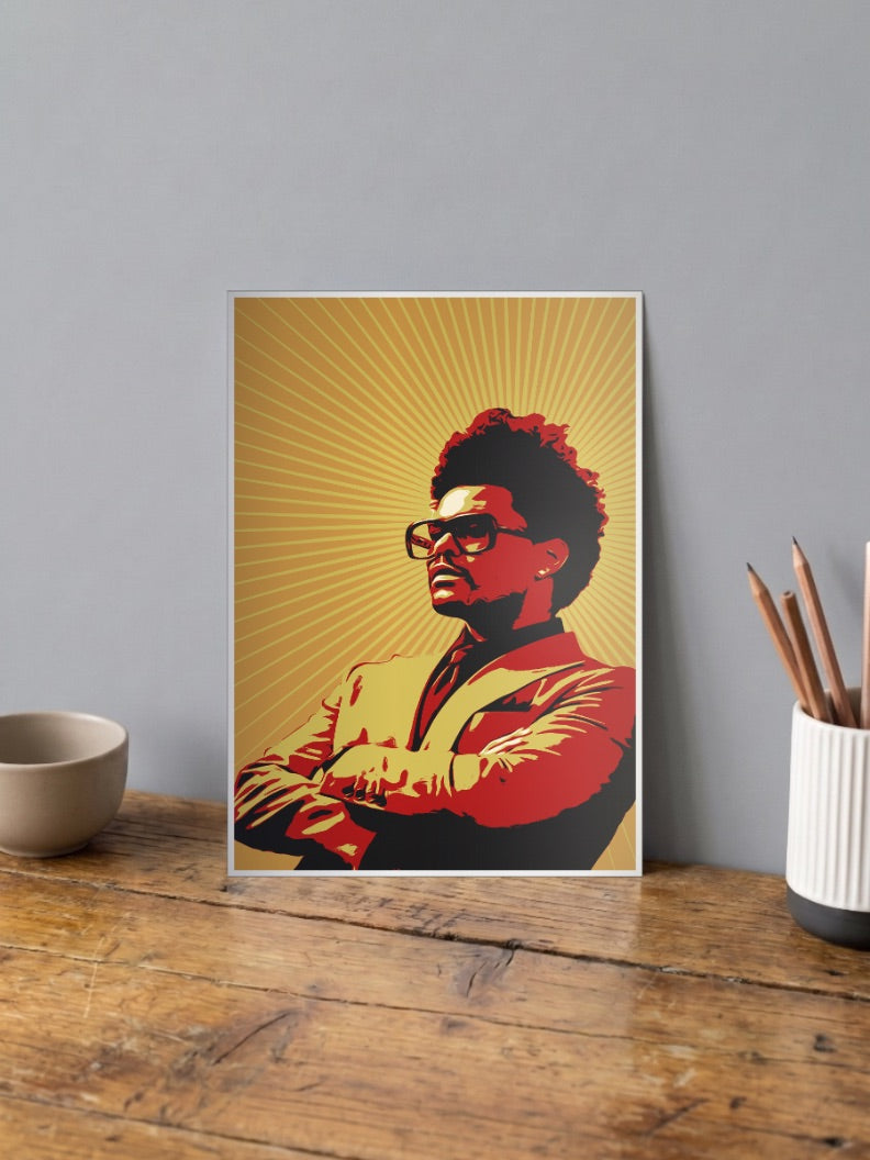 The Weeknd Retro Poster