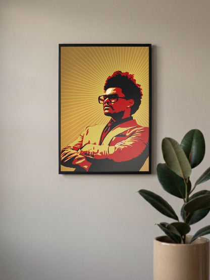 The Weeknd Retro Poster