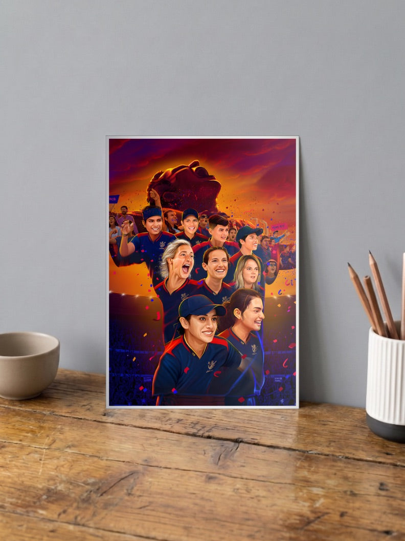 RCB Women Team Poster