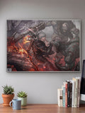 Witcher Fights Striga Poster
