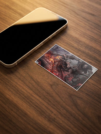 Witcher Fights Striga Poster