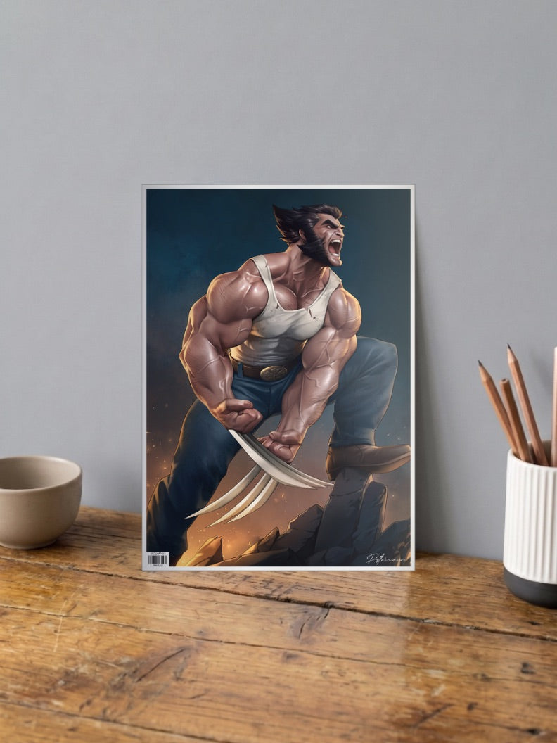 Wolverine Rage Marvel Poster