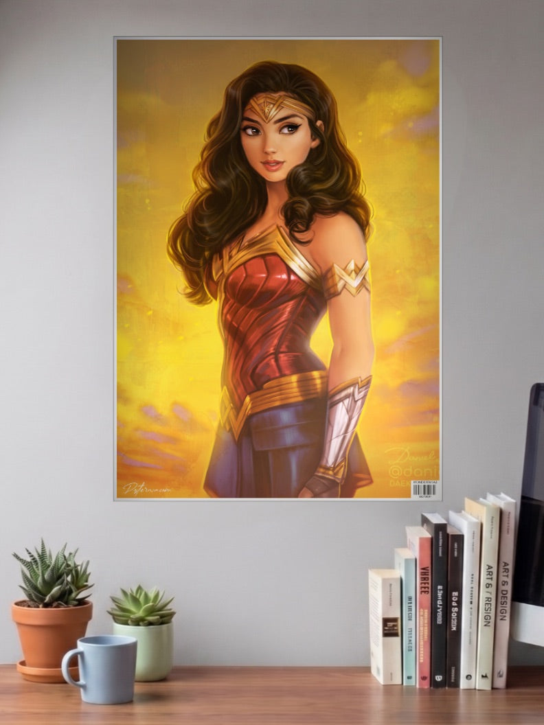 Wonder Woman Portrait DC Poster