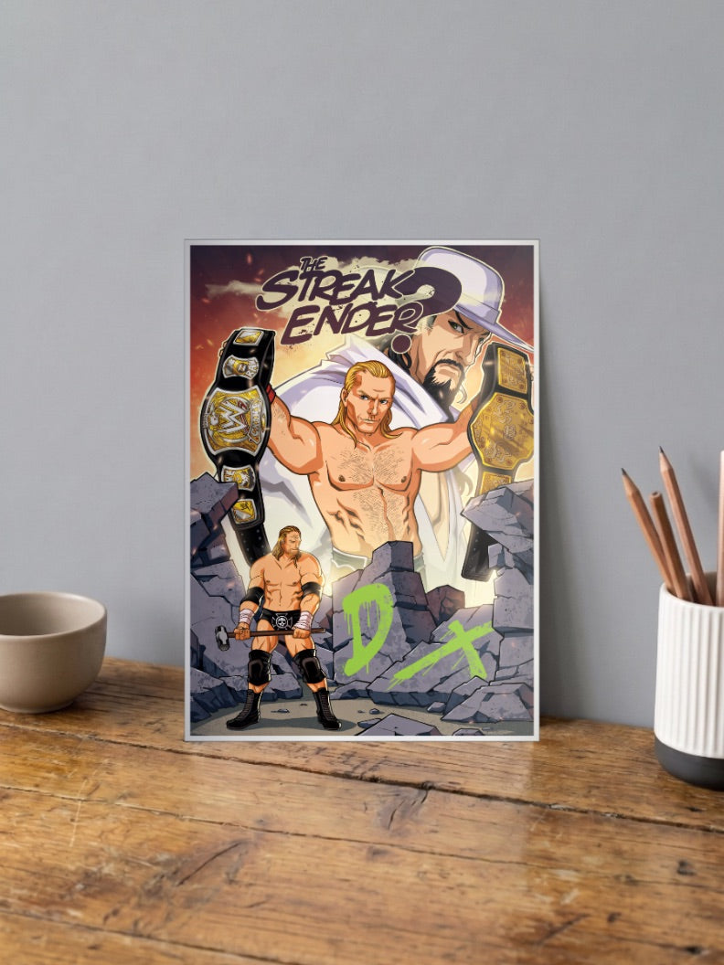 Triple H Streak Ender WWE Poster
