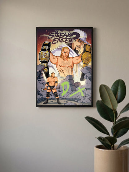 Triple H Streak Ender WWE Poster