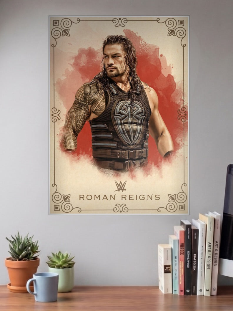 Roman Reigns Portrait WWE Poster