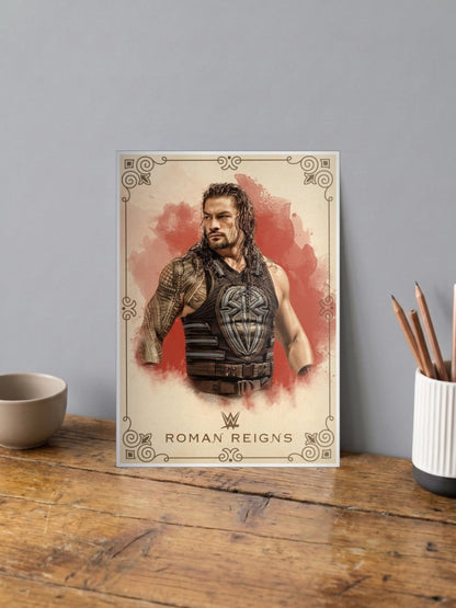 Roman Reigns Portrait WWE Poster