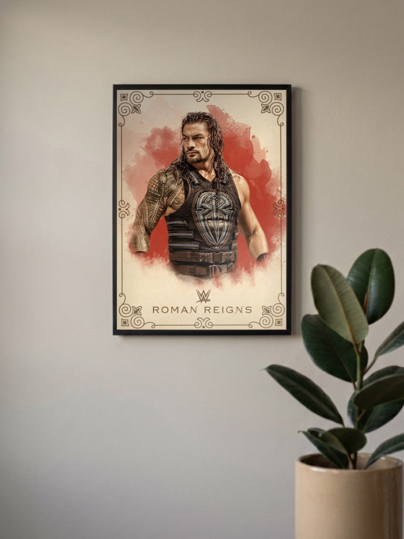 Roman Reigns Portrait WWE Poster