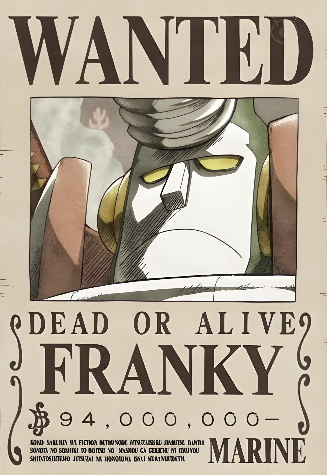 FRANKY - WANTED POSTER – Posterwa