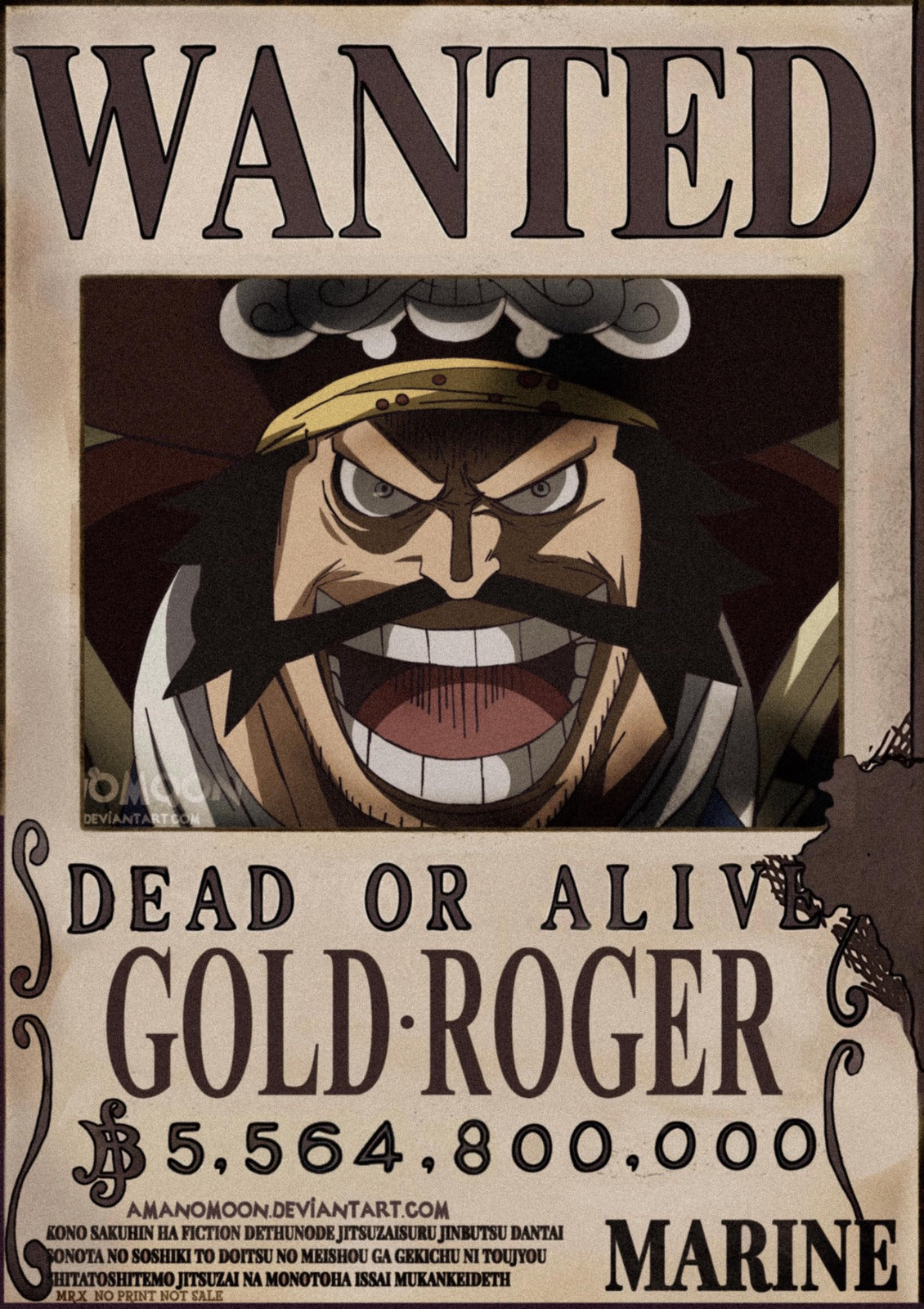 PIRATE KING - WANTED POSTER – Posterwa