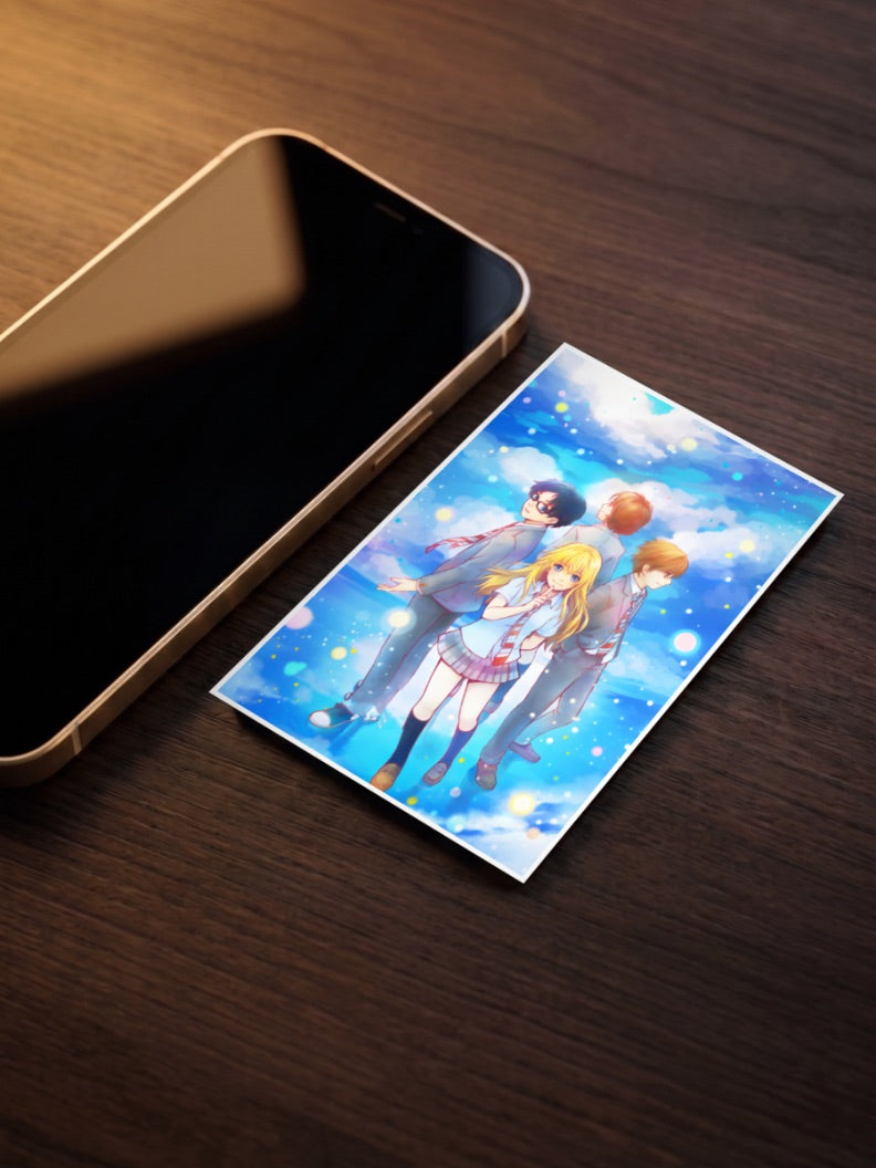 Your Lie In April Group Art Anime Poster
