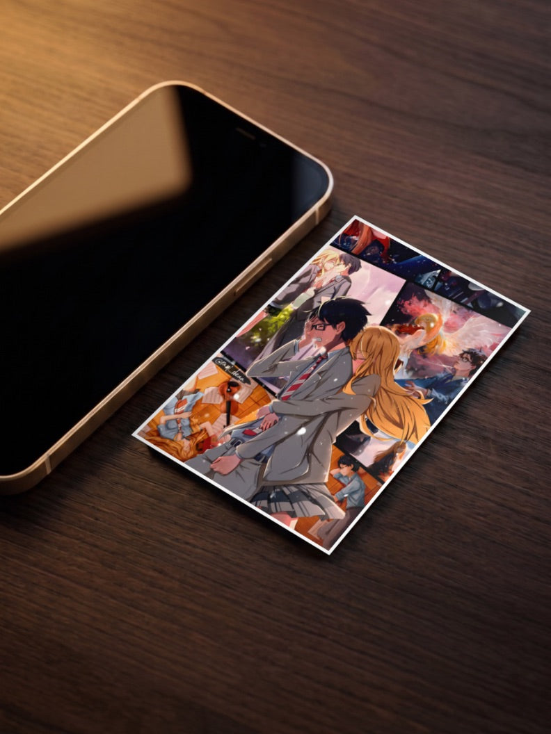 Your Lie In April Collage Scenes Anime Poster