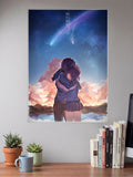 Taki Mitsuha Comet Embrace Anime Poster