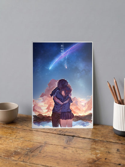Taki Mitsuha Comet Embrace Anime Poster