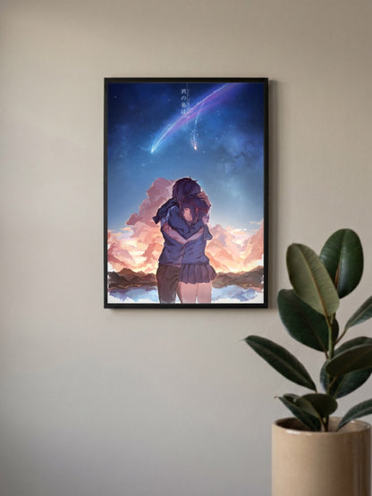 Taki Mitsuha Comet Embrace Anime Poster