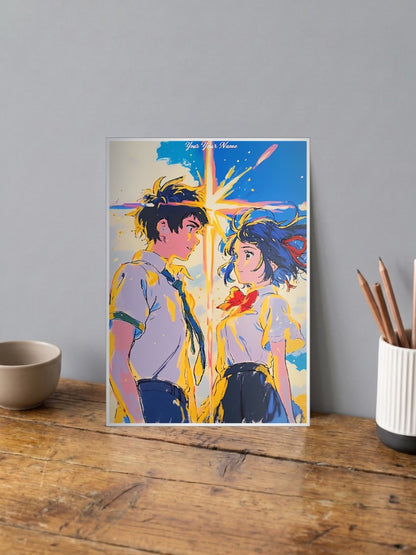 Your Name Pop Art Comet Anime Poster
