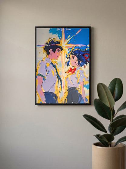 Your Name Pop Art Comet Anime Poster
