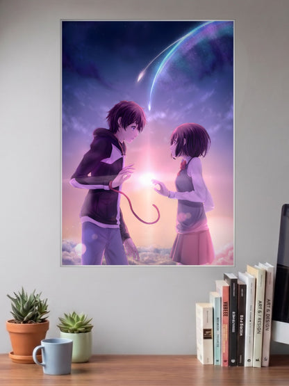 Your Name Red String Comet Anime Poster
