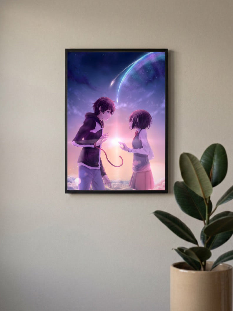 Your Name Red String Comet Anime Poster