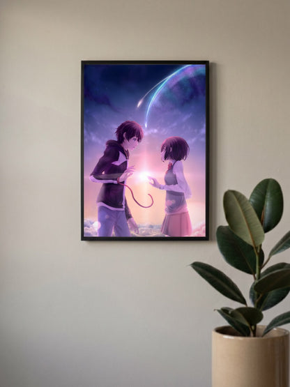 Your Name Red String Comet Anime Poster