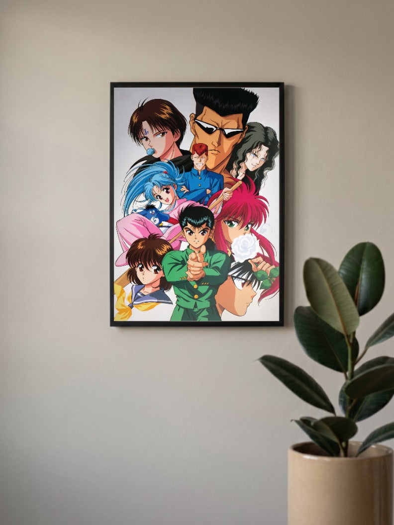 Yu Yu Hakusho Cast Group Anime Poster