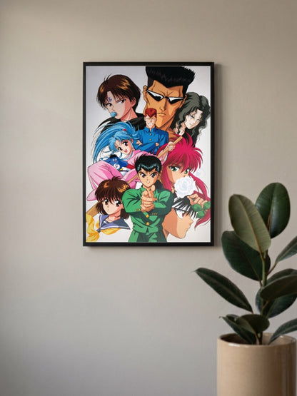 Yu Yu Hakusho Cast Group Anime Poster