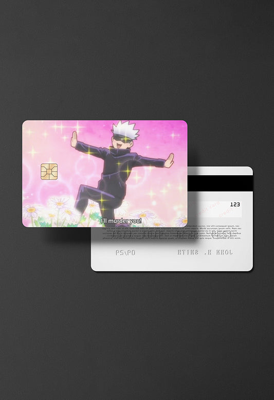 Gojo I'll Murder You credit card skin