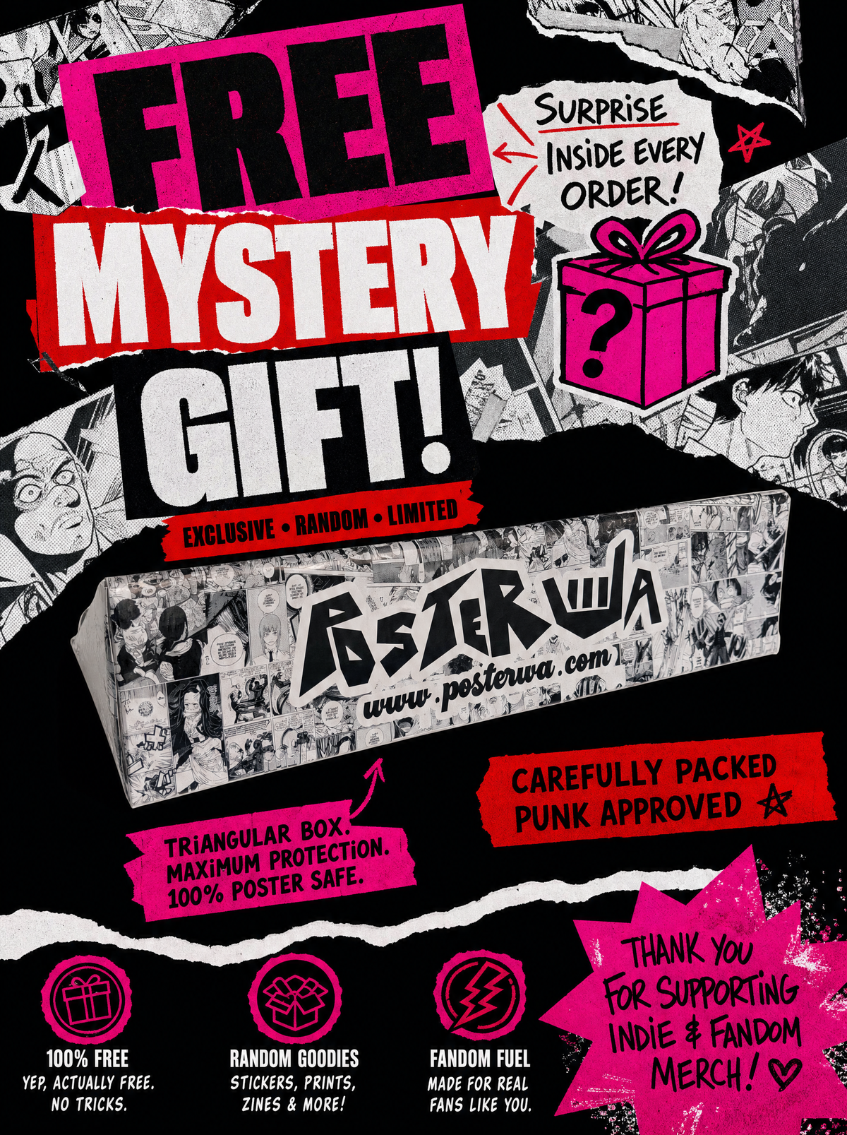 Free Mystery Gift Poster by Posterwa