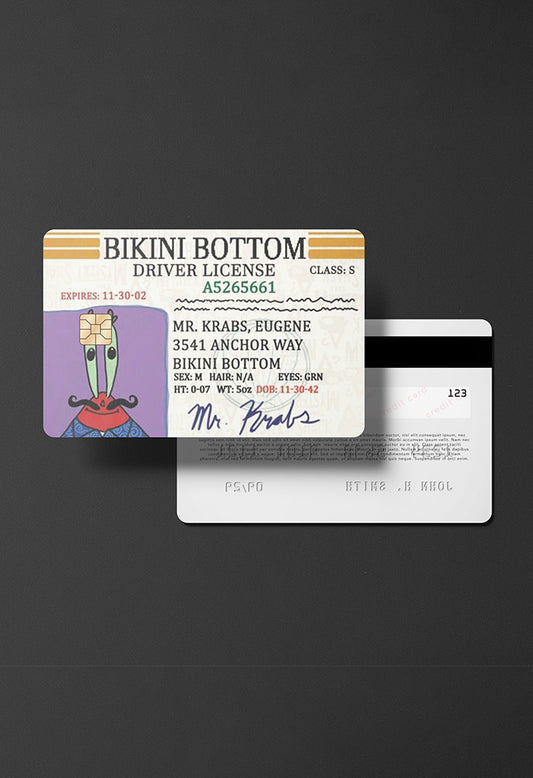 Mr. Krabs credit card skin